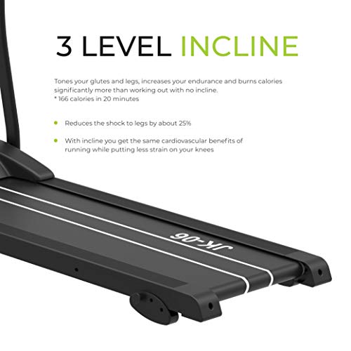 FIT4HOME Electric Treadmill Black JK06 Foldable Running Machine
