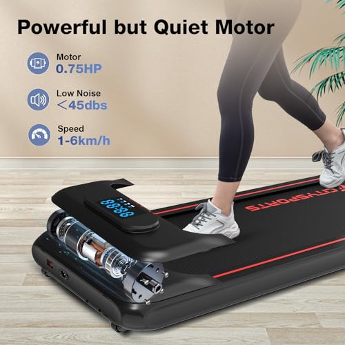 CITYSPORTS 2-in-1 Walking Pad Treadmill with APP/Remote