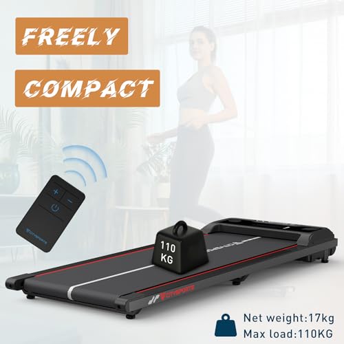 CITYSPORTS Compact Treadmill with Remote and Bluetooth Speaker