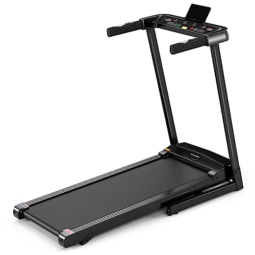 Folding Treadmill with Bluetooth Speaker - Adjustable Speeds