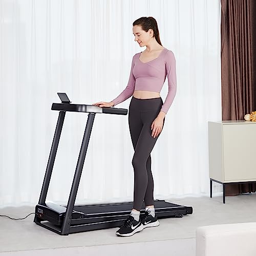 Folding Treadmill with Bluetooth Speaker - Adjustable Speeds