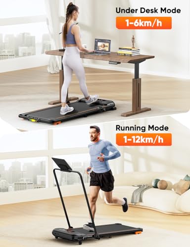Foldable Under Desk Treadmill with Incline & Bluetooth
