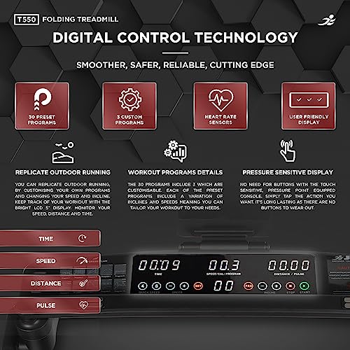 JLL T550 Digital Home Treadmill, 4.5HP Motor, Bluetooth