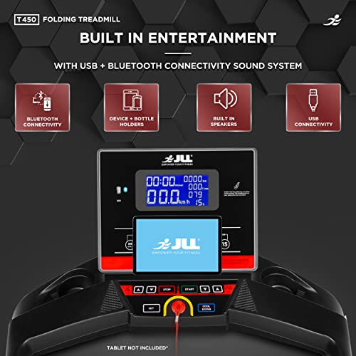 JLL T450 Folding Treadmill, Digital Control, 4.5HP Motor