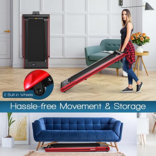 Foldable 2-in-1 Treadmill with Bluetooth Speaker & App