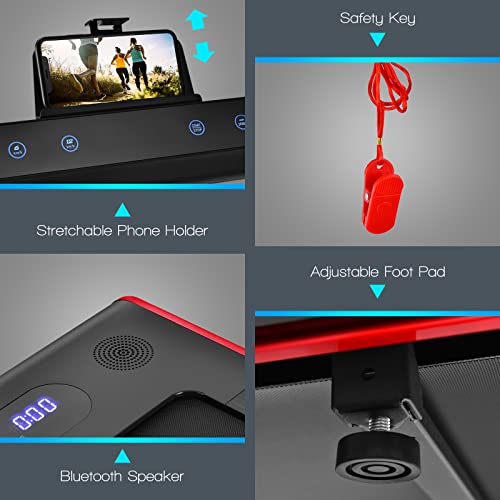 Foldable 2-in-1 Treadmill with Bluetooth Speaker & App