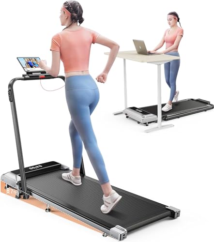 3-in-1 Folding Treadmill with Incline and Remote Control