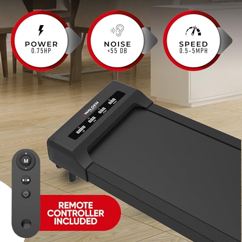 WALDEN F2200: Ultra Flat Under Desk Treadmill