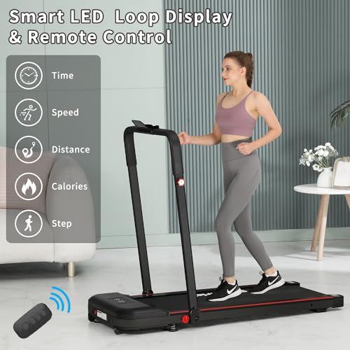 PHIWOS Under Desk Walking Pad Treadmill - Remote Control