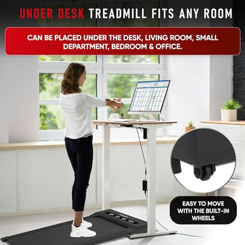 WALDEN F2200: Ultra Flat Under Desk Treadmill