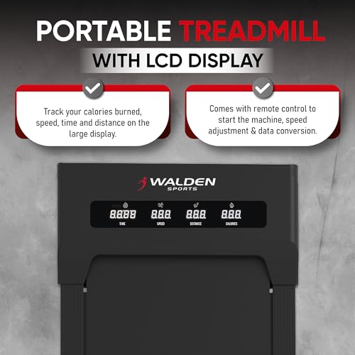 WALDEN F2200: Ultra Flat Under Desk Treadmill