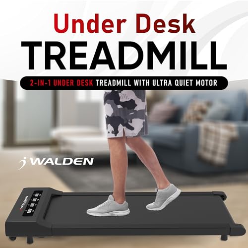 WALDEN F2200: Ultra Flat Under Desk Treadmill