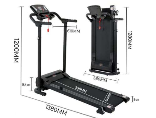 XEO HOME Foldable Electric Treadmill for Home Gym