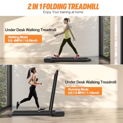 Panana Foldable Treadmill with LED Monitor, Remote Control