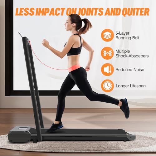 Panana Foldable Treadmill with LED Monitor, Remote Control
