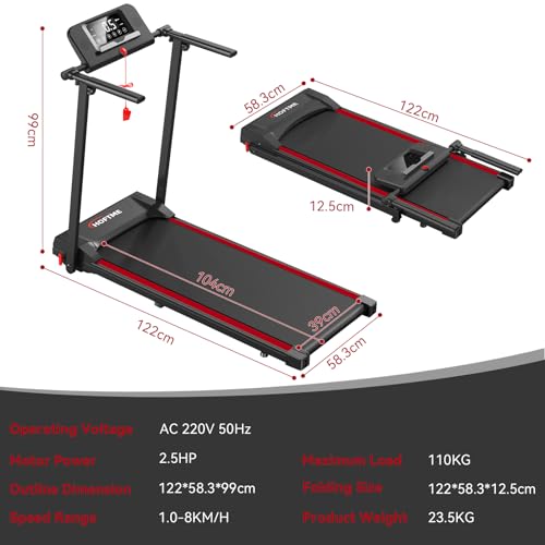 Hoftme Foldable Treadmill For Home And Office