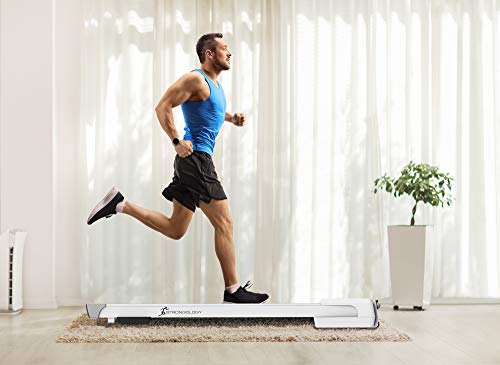 STRONGOLOGY Ultra-Quiet Treadmill with Bluetooth and LED Display