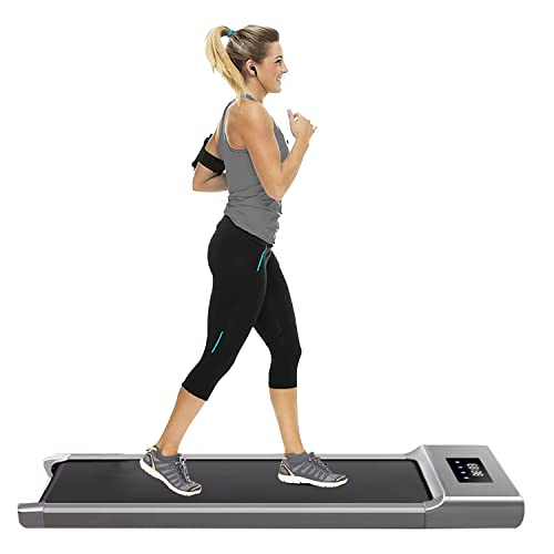 Under Desk Electric Treadmill with Adjustable Speed, Bluetooth Speaker