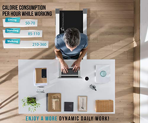 STRONGOLOGY Ultra-Quiet Treadmill with Bluetooth and LED Display