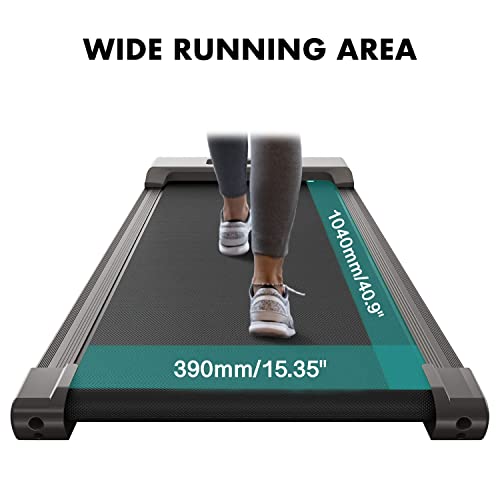 Under Desk Electric Treadmill with Adjustable Speed, Bluetooth Speaker