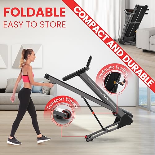 PASYOU Bluetooth Folding Treadmill with Incline