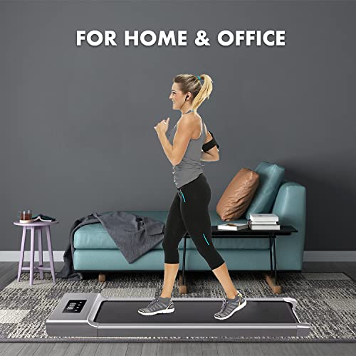 Under Desk Electric Treadmill with Adjustable Speed, Bluetooth Speaker