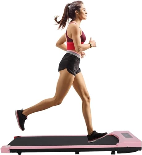 Trintion Electric Under Desk Treadmill Pink LED Display