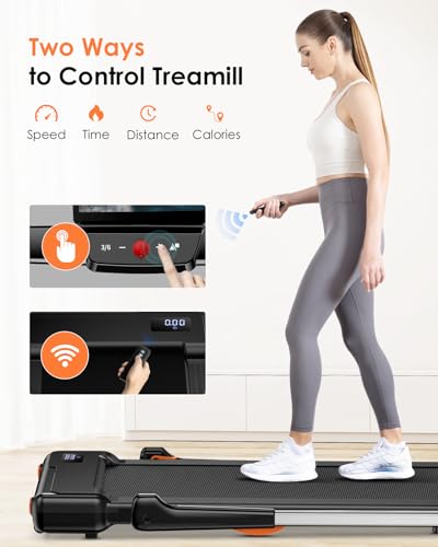 Foldable 2.5HP Treadmill with Shock Absorbtion, LED Display