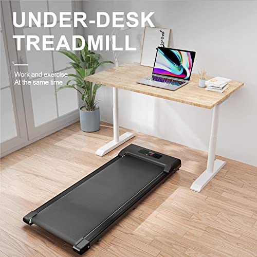 Ultra Slim Portable Under Desk Treadmill w/ Remote
