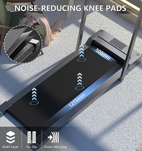 AJUMKER Foldable Treadmill for Home Fitness