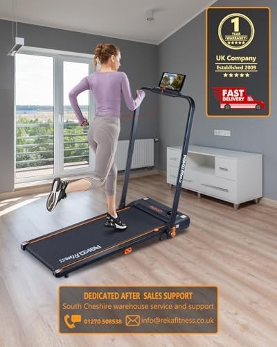 REKA Foldable Motorised Treadmill with Bluetooth Speaker