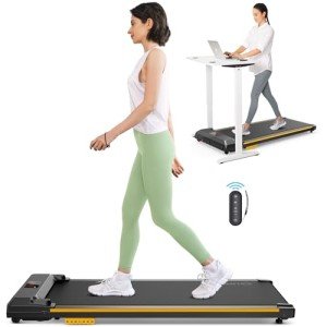 UREVO Compact Under Desk Treadmill with Double Shock Absorption