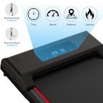 Electric Treadmill, 1-8 km/h, Remote & LED Display