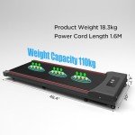 Electric Treadmill, 1-8 km/h, Remote & LED Display