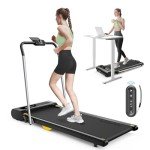 UREVO 2-in-1 Foldable Under Desk Treadmill