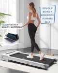 STRONGOLOGY Ultra-Quiet Treadmill with Bluetooth and LED Display