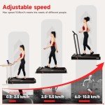 KEEP FUN 3-in-1 Foldable Treadmill for Home