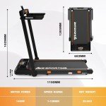 LIKESPORTING Folding Under Desk Treadmill with Remote