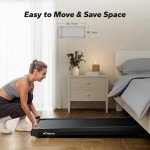 MERACH 3-in-1 Portable Under Desk Walking Treadmill