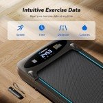 MERACH 3-in-1 Portable Under Desk Walking Treadmill