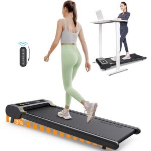 UREVO Compact Manual Incline Treadmill with Remote