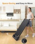 UREVO Compact Manual Incline Treadmill with Remote