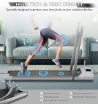 AJUMKER Foldable Treadmill for Home Fitness