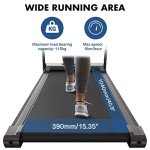Foldable Under Desk Treadmill with Bluetooth Speaker & Remote