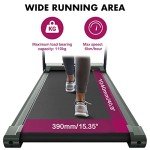 Foldable Under Desk Treadmill with Bluetooth Speaker (Pink)