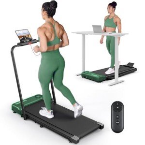 THERUN Folding Under Desk Treadmill with Remote