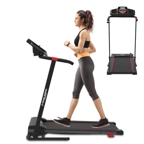Folding Electric Treadmill with Preset Programmes and LCD