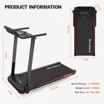 CITYSPORTS Foldable Home Treadmill with LED Display