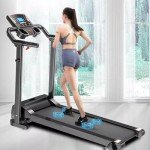 XEO HOME Foldable Treadmill: Space-Saving Cardio Fitness