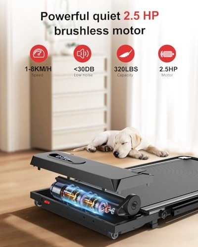 Foldable Under Desk Treadmill ANCHEER Walking Pad Under Desk